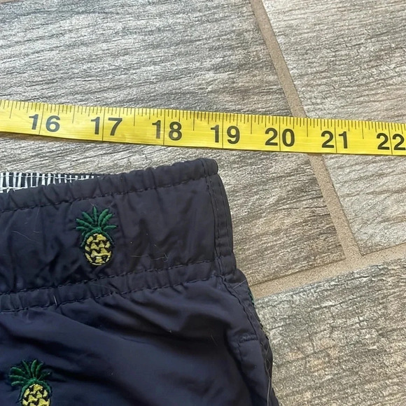 Tommy Hilfiger pineapple print swim trunks Navy Lined Drawstring Men’s size XXL - Picture 5 of 11